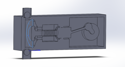 Membran biegt sich nach vorne und fördert so die Suspension